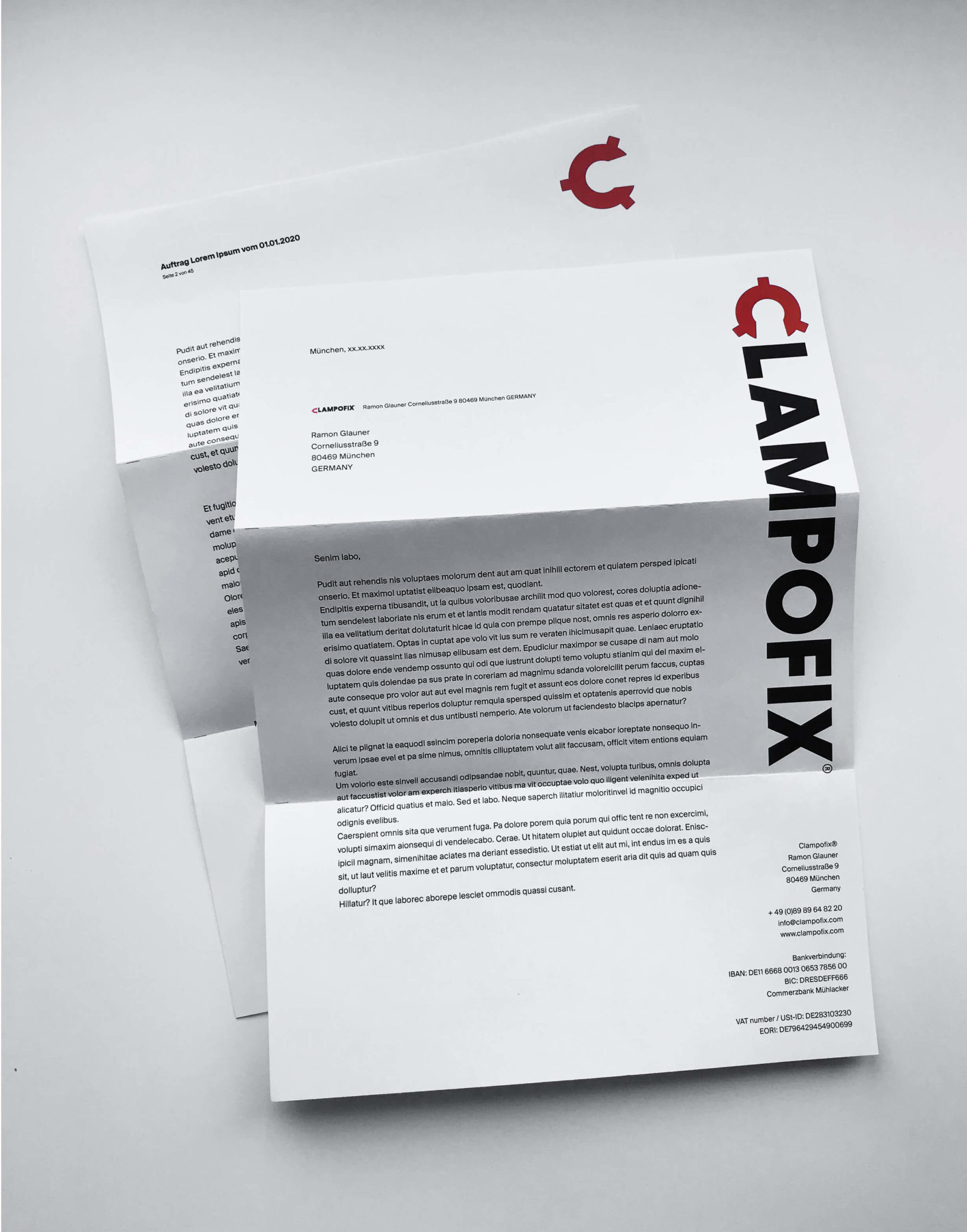 Letterhead-geshootet