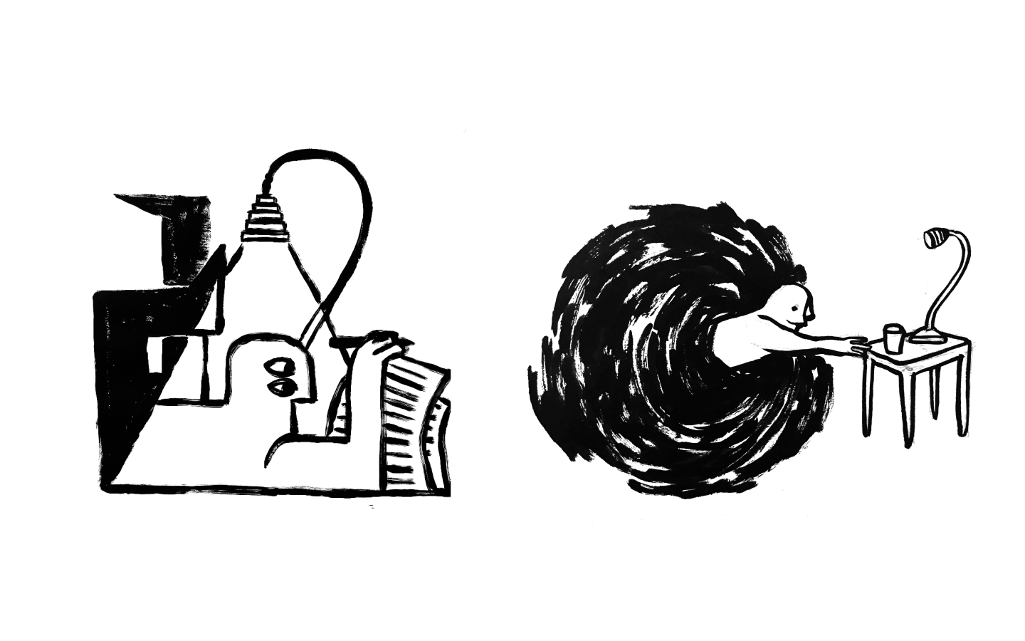 Lamps as drawing